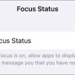 What is Share Focus Status on iPhone Messages?